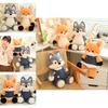 Adorable Fox And Wolf Plush Toys Soft And Cuddly Cartoon Animal Pillows For Kids