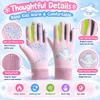 Kids Thermal Gloves Windproof Waterproof for Skiing Cycling
