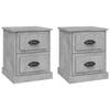 Maison Exclusive - Tables de chevet 2 pcs gris béton 39x39x47,5 cm bois ingénierie