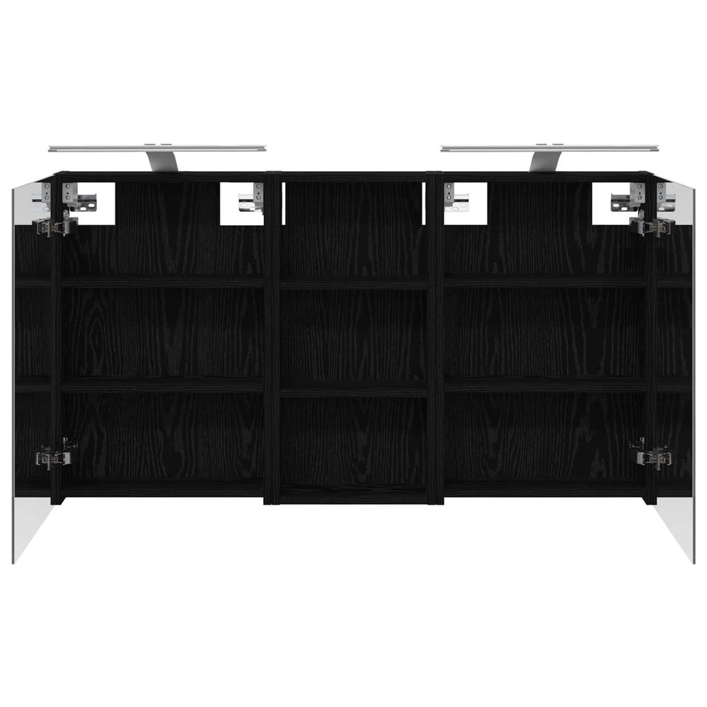 Bathroom Cabinet Set 3 Pcs 110 X 10.5 X 60.5 Cm Engineered Wood