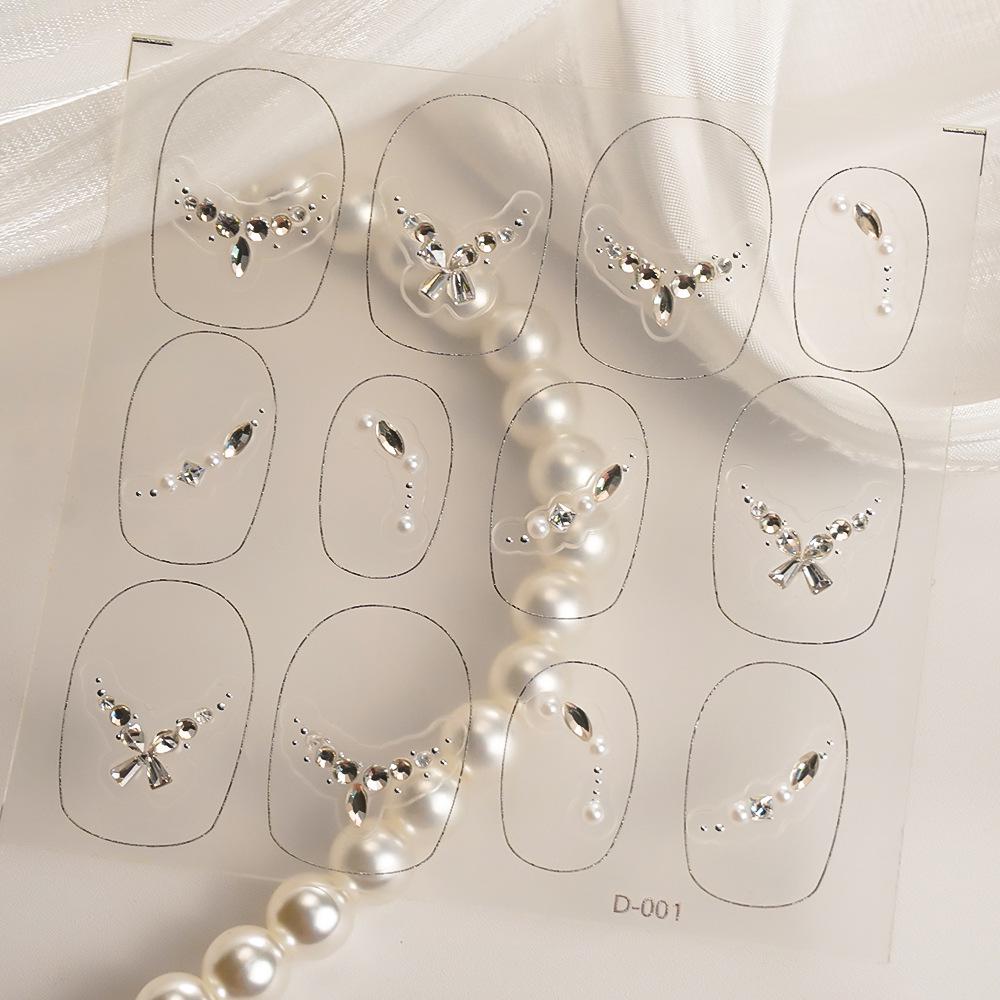 Redanco Luxurious Sparkle Bow Knot Nail Art Rhinestone Decorations