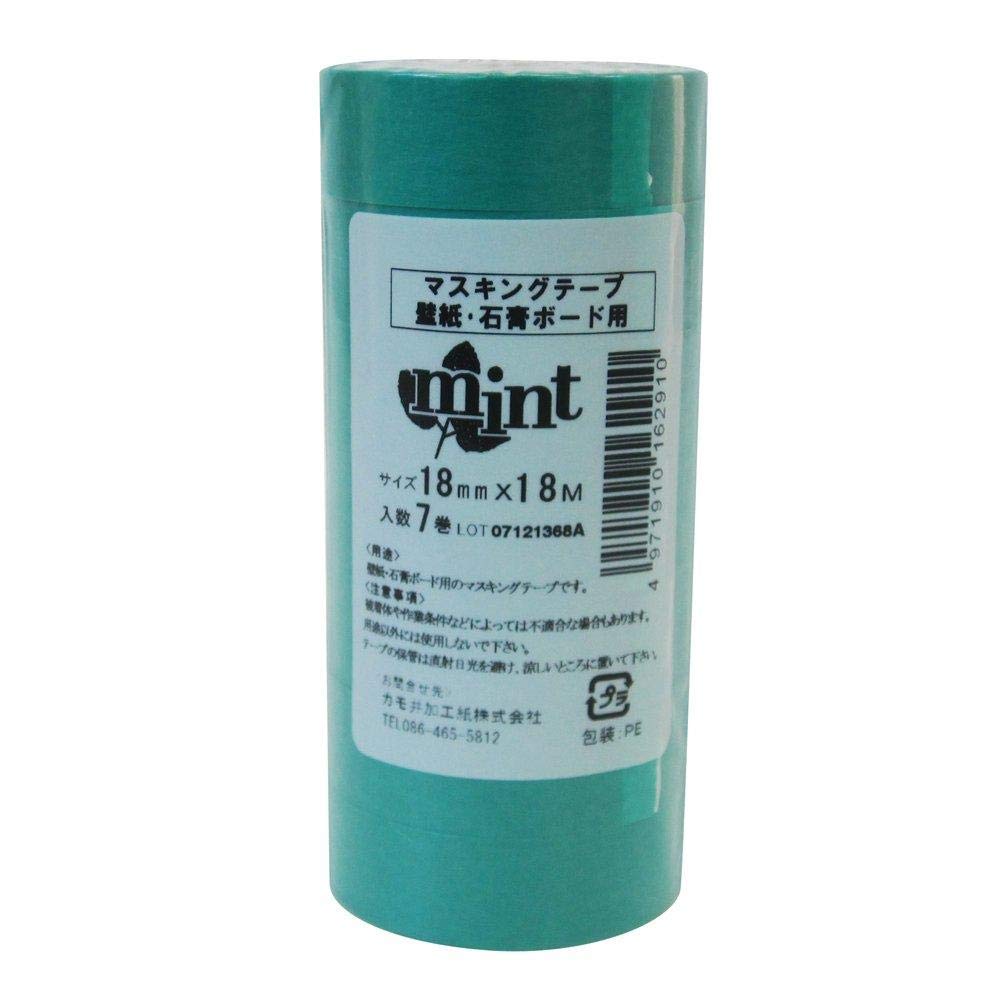 

Kamoi Processed Paper Kamoi Masking Tape Mint for Wallpaper 7 Rolls 18mm x 18M