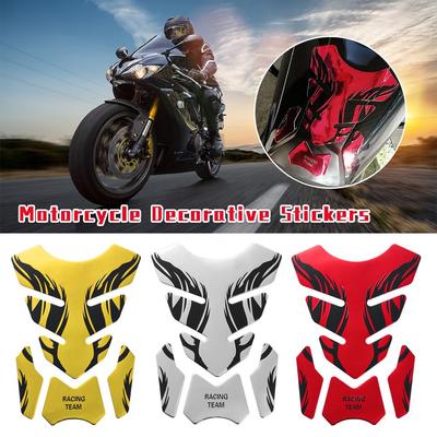 Tank Pad Protector 3D Tank Pad Stickers Fishbone Tankpad Sticker Oil Gas Protector Sticker Cover