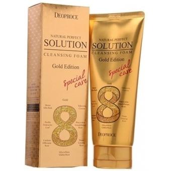 

Пенка для умывания с экстрактом женьшеня и золотом DEOPROCE NATURAL PERFECT SOLUTION CLEANSING FOAM GOLD EDITION170г