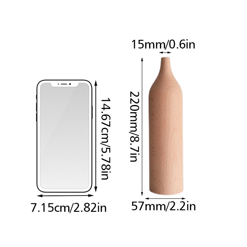 1 Pz Decorazioni Matrimonio Casa Semplici Ornamenti Vaso Composizione Floreale Legno Casa Oggetti di Scena per Foto
