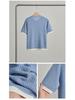 Women's Summer Mulberry Silk Short Sleeve Knit Top - Slimming Loose Pullover with Round Neck
