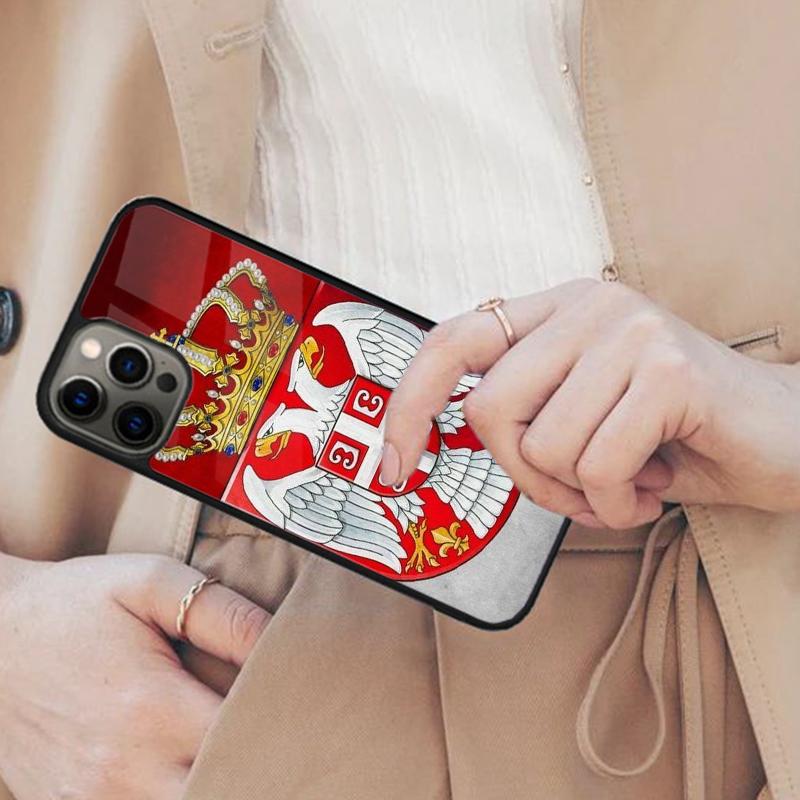 Serbia Serbian National Flag Magnetic Phone Case For APPLE iPhone 17 Air 16 14 13 12 Pro Max 15 Plus Wireless MagSafe Cover
