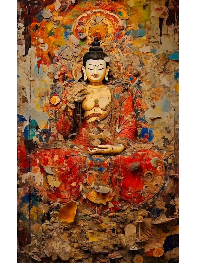 5DDIY Diamond Painting Diamond Mosaic Religious Cross Embroidery Diamond Painting Buddha Embroidery Portrait Wall Art Decoration