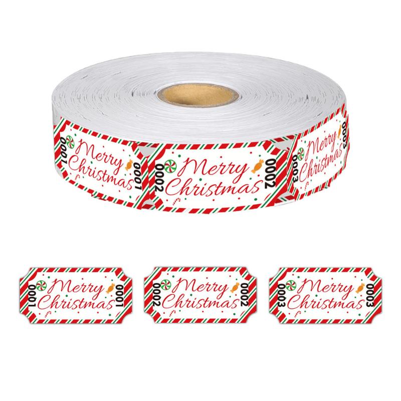 Colorful Tearable Raffle Tickets Double Rolls Admission Ticket, For Events, Competitions, Classroom Rewards, Carnivals