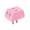 Mehrere Länder Reiseadapter mit 3 AC-Steckdosen Stromstecker-Erweiterung für Homeoffice und internationale Reisen