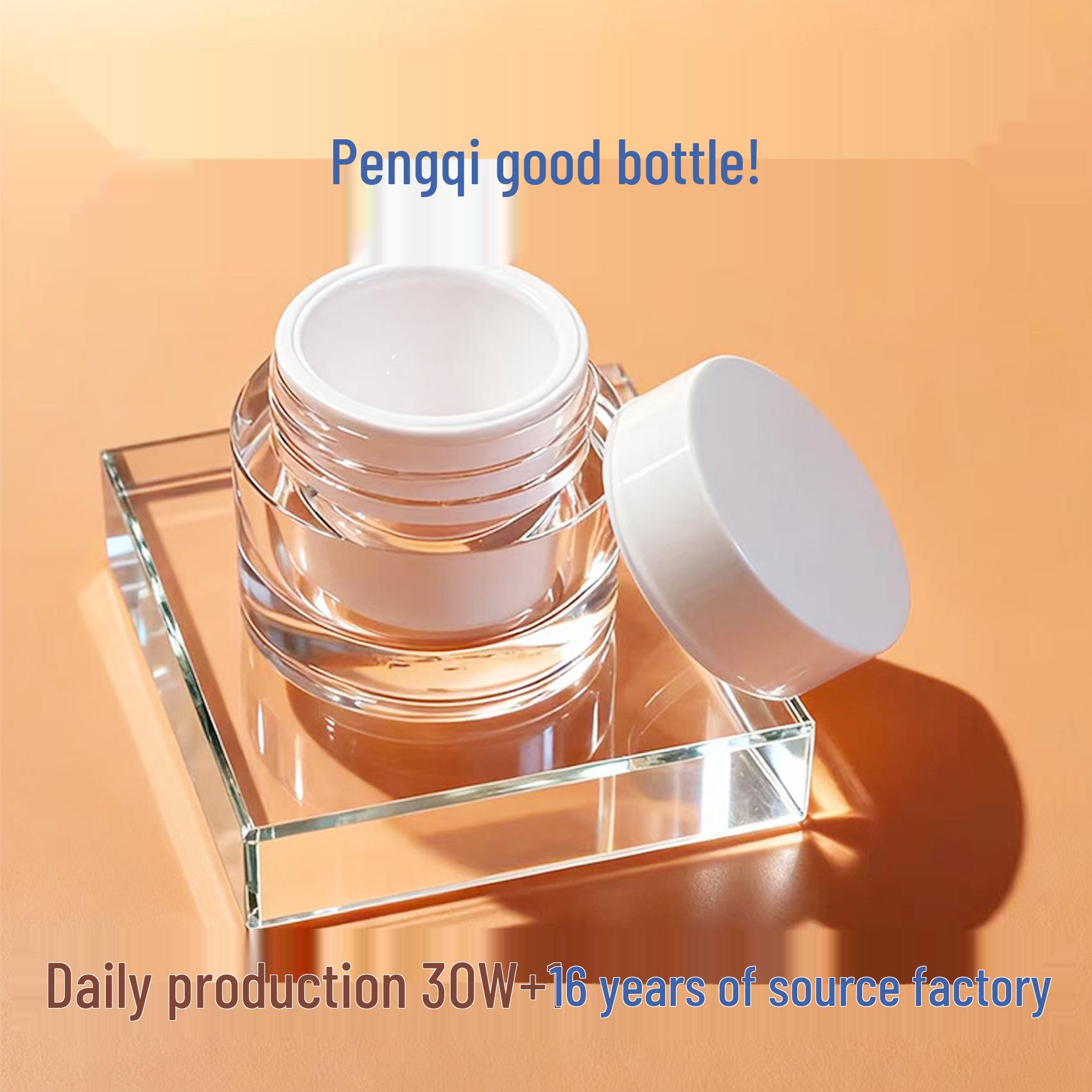 30ml High-End Acrylic Press-Type Cosmetic Spray Bottle for Lotion and Water 20g; Transparent; PET+PP