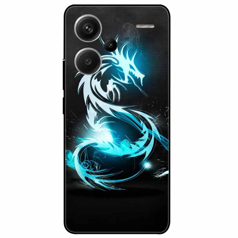 For Redmi Note 13 Pro Plus 5G Pro+ Case Soft Black Painted Cats TPU Funda For Xiaomi Redmi Note 13 Pro 5G Note13 Silicone Cover