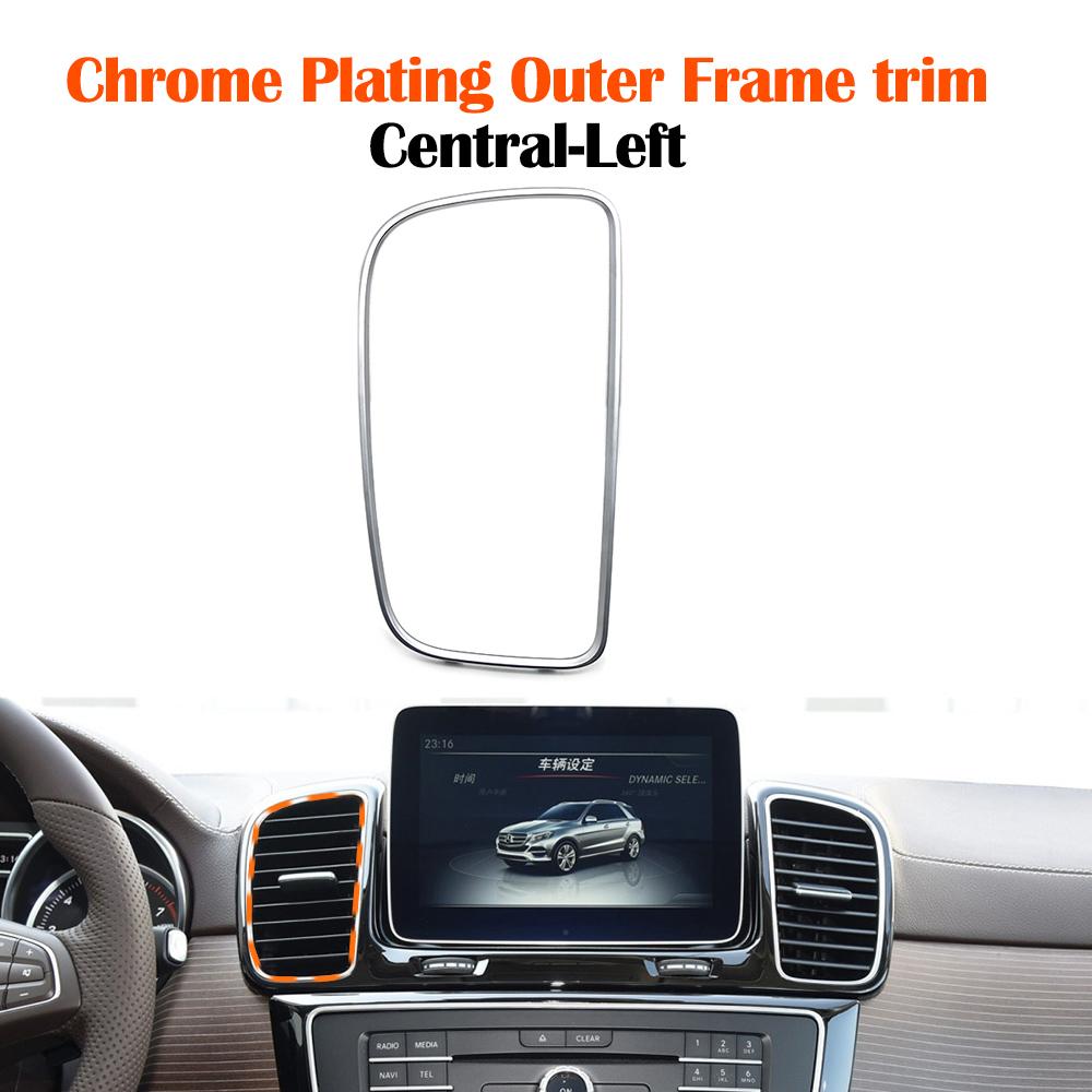 Dashboard Central Conditioner Air Vent Grille Chrome Plating Frame Trim Repair Kit For Mercedes Benz GLE GLS Class W166 W292