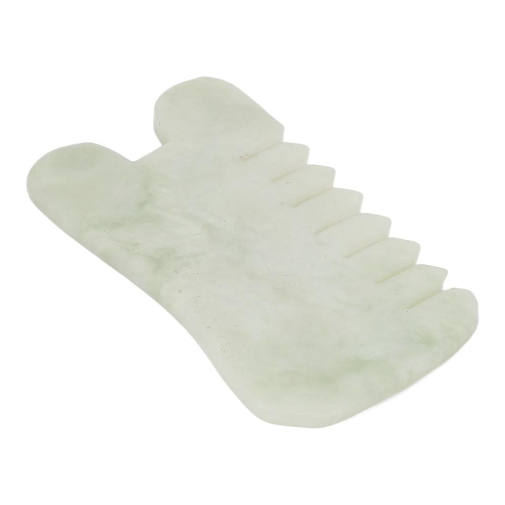 Jadeit Meridiane Schabemassagekamm Ergonomische Schmerzlinderung Kopfentspannung Gua Sha Massage