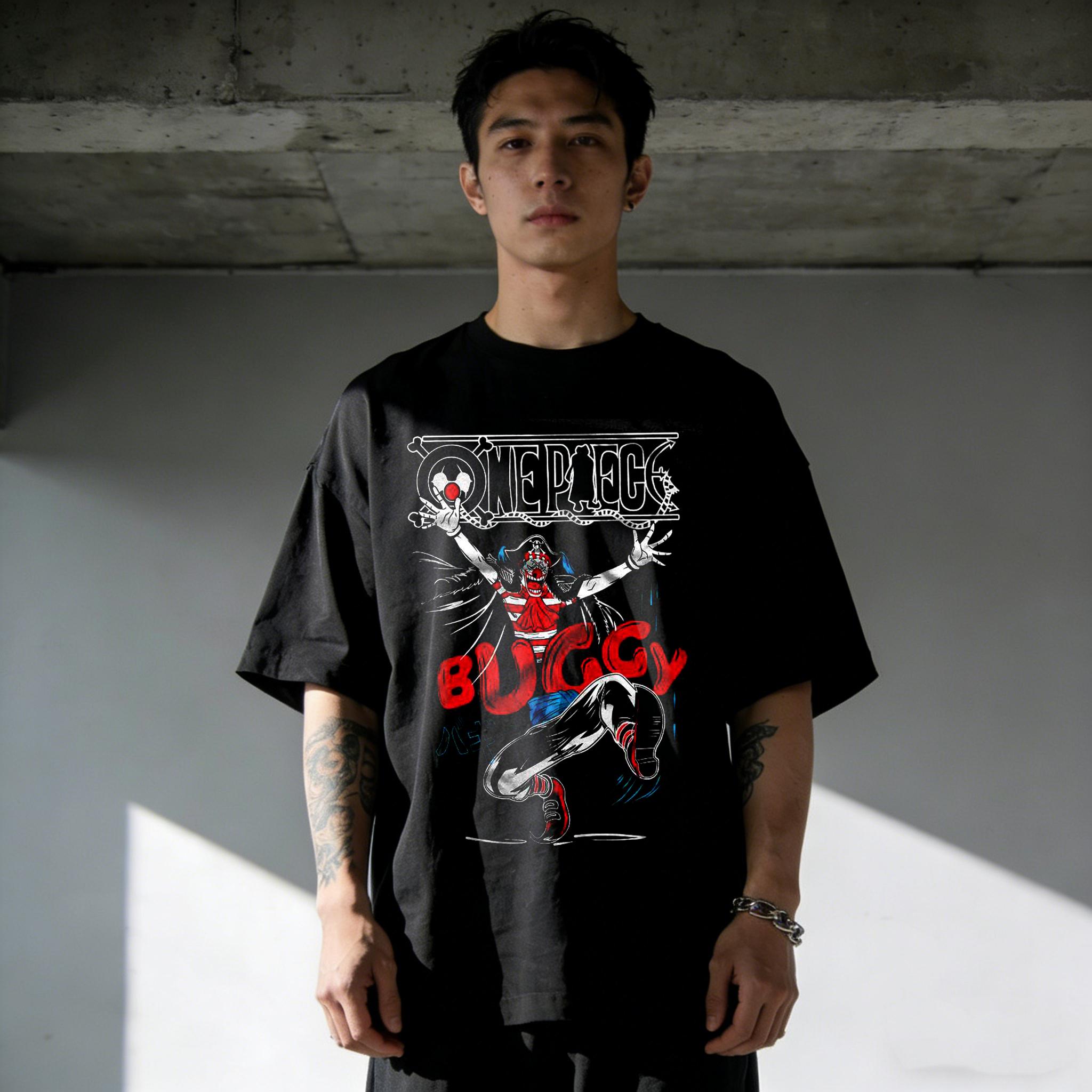 

2026 New One Piece Mens and Womens Cotton Printed TShirt Summer Anime TShirt S разноцветный