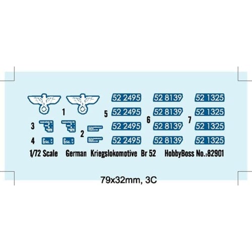 Hobby Boss 1/72 Fighting Vehicle German Military Locomotive Br52