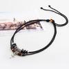 Ethnic Jewelry Leather Tribal Necklace with Crucifix Pendant for Women Men Gift