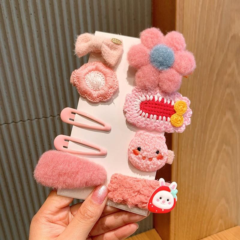 Korean Style Cartoon Hair Clips for Girls - Cute Princess Hair Accessories for Baby & Kids, Anti-Slip Baby Hairpins