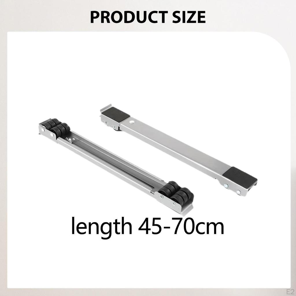 2 Pieces Furniture Moving Roller Wheels, Adjustable Heavy Duty Appliance Rollers, Washing Machine