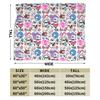 Cartoon Cuphead and Mugman Game Blankets Fleece Spring Autumn  Breathable Soft Throw Blankets for Bedding Couch Plush Thin Quilt