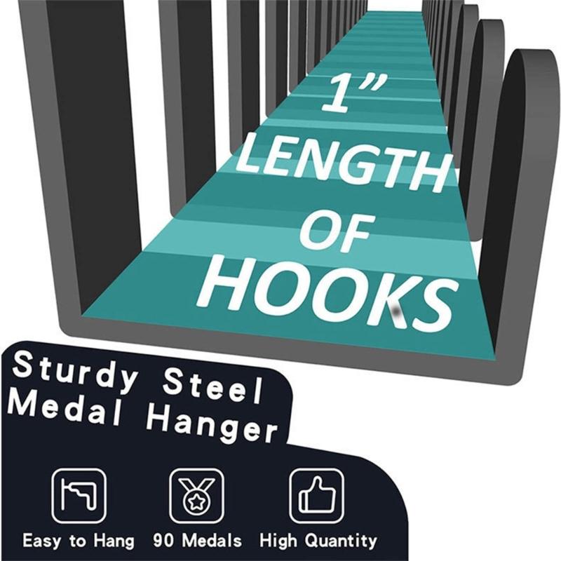 Sports Medal Display Rack Medal Holder Trophies Rack Medal Hanger Medal Display Shelf Alloy Material for Medal Trophies