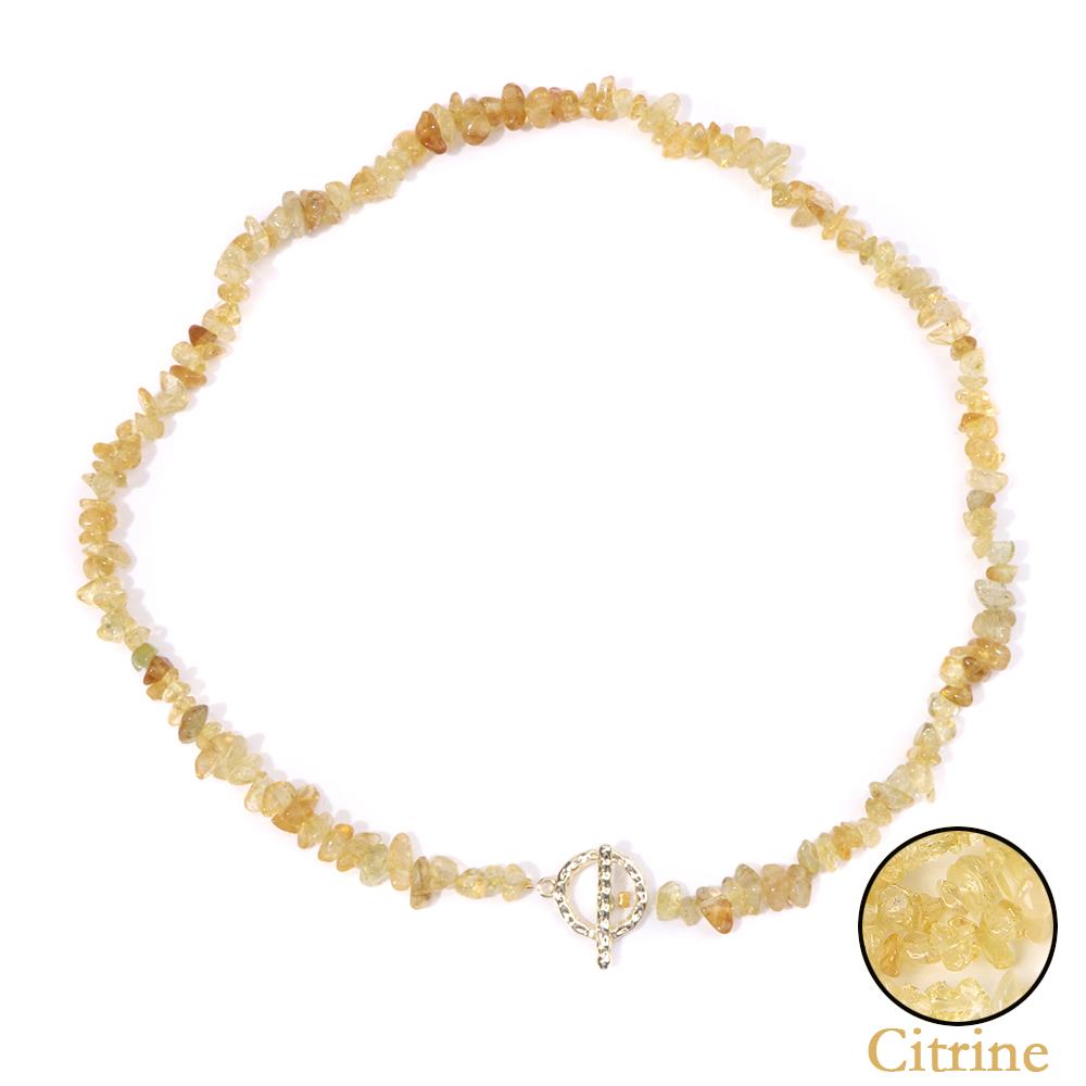 Healing Bohemian Gem Gravel Natural Semi-precious Stone Necklace Women's Fashion Necklace Jewelry Collares Para Mujer Female
