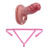 Men Short CB Lock Penis Cage Cock Lock Silicone Chastity Lock Sex Toy Femdom BDSM Slave Ball Stretcher