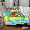1 Stück Scooby-Doo Mystery Flanell-Kuscheldecke - HD-Druck Leicht Weich Warm Ganzjahresdecke für Sofa, Bett, Reise092