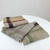 Autumn And Winter Vintage Wool Scarf Warm Shawl For Lady Classical Stripe Long Winter Wool Scarves