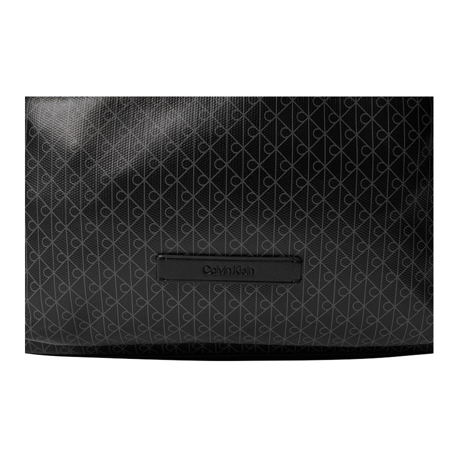 Calvin Klein Commuter Campus Style Monogram Print Large Capacity Fabric Backpack Men Backpack Space-Black 4D3313G-UB1