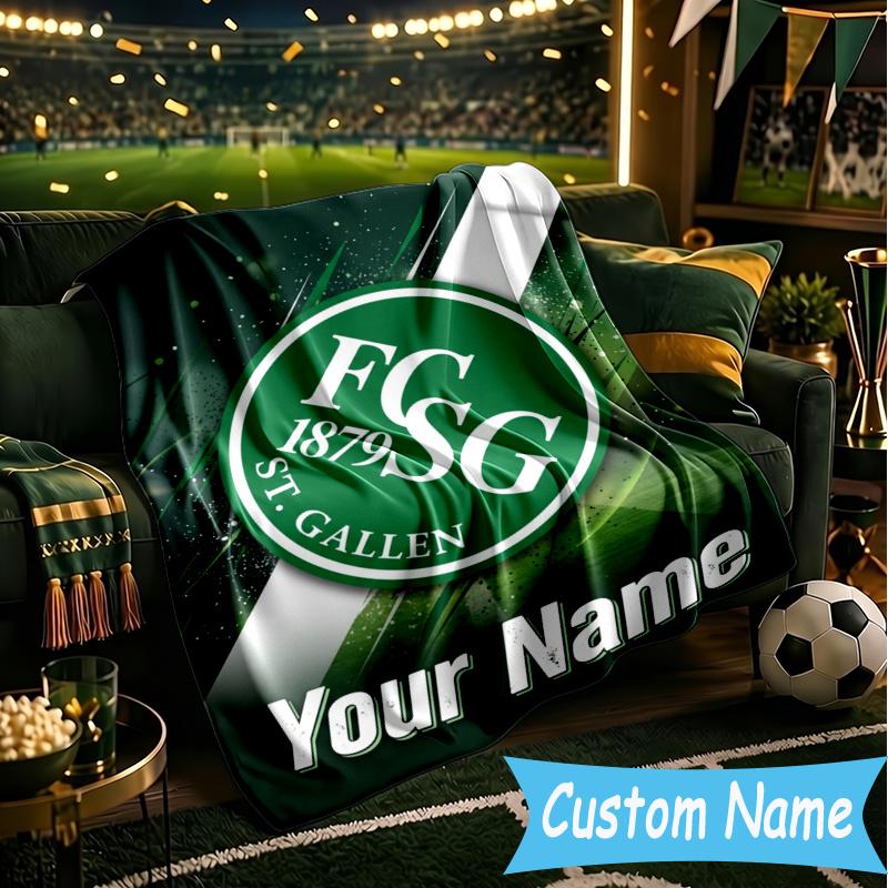 Custom Personalized Blanket FCSG Football Soft Throw Blanket, Suitable for Family and Friends, Sofa Blanket,Home Decor Christmas gift