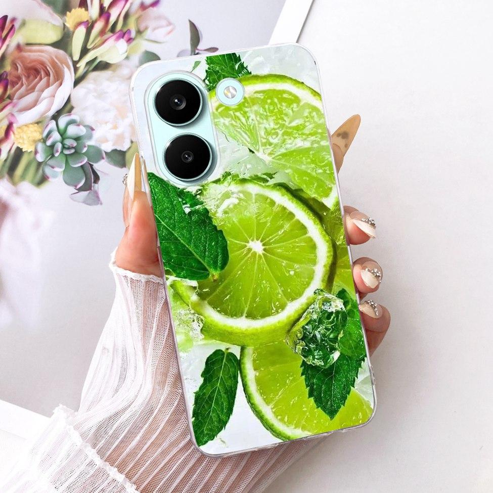 6.59'' Case For Xiaomi Poco X8 Pro 5G Cover Transparent Fashion Flowers Cute Cat Cool Painted Soft Casing 2511FPC34G