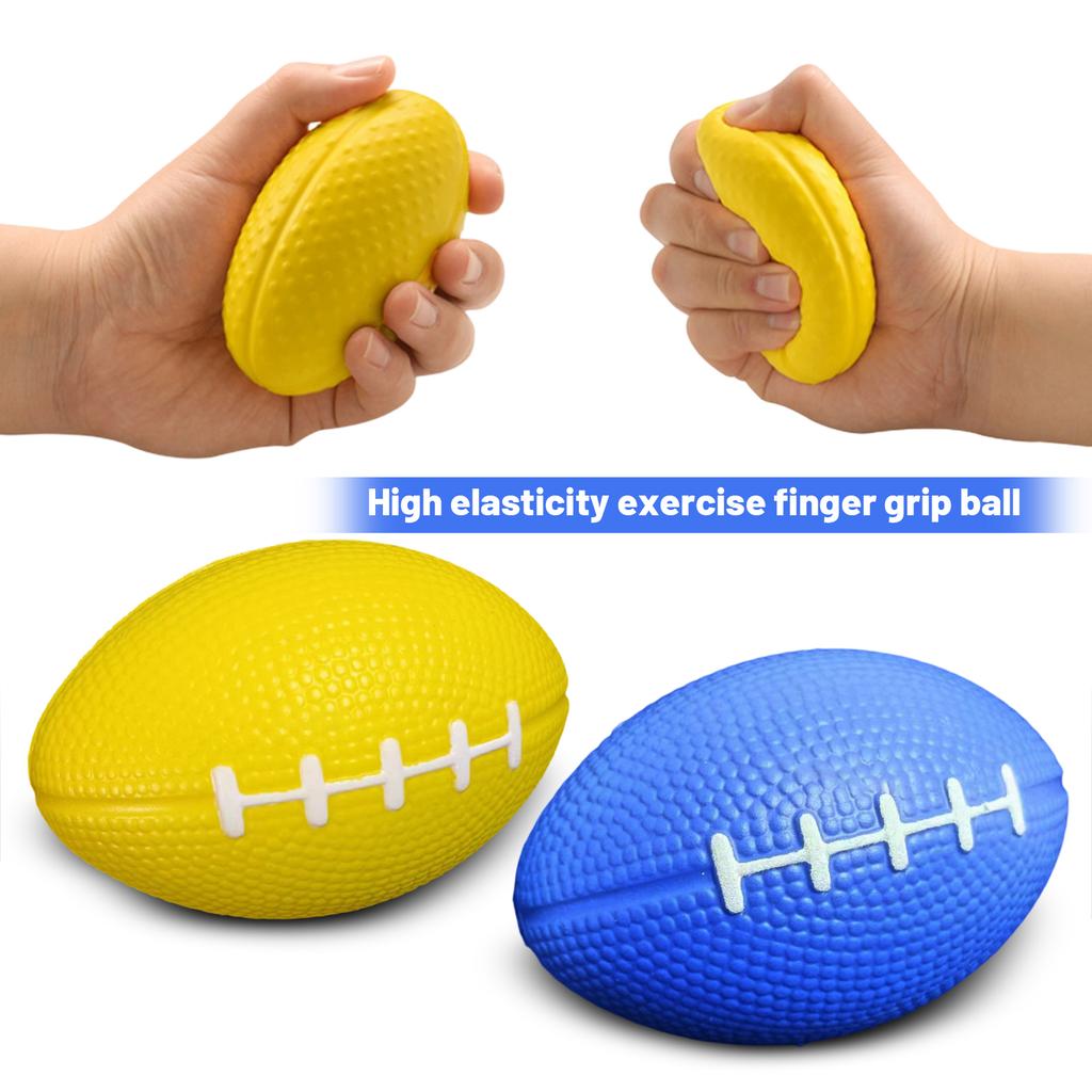 Hand Grip Strengthener Ball Soft Foam Finger Exerciser Stress Relief Therapy Tool for Hand Rehabilitation and Muscle Strength Training