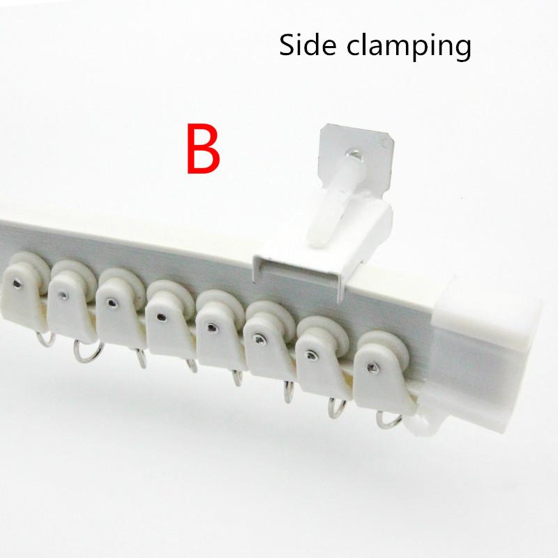 1Meter Curtain Track Rail Glider Hooks Straight Slide Windows Balcony Plastic Bendable Home Window Decor Accessories