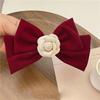 Camellia Velvet Bow Hair Clip