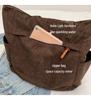 Women's Large Corduroy Tote Bag - Versatile Solid Color Shoulder Handbag