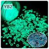 Luminous Hollow Plum Sequin Nail Art Patch: 4MM Glow, Mother-and-Child Star Design, 8 Colors, Solvent-Resistant