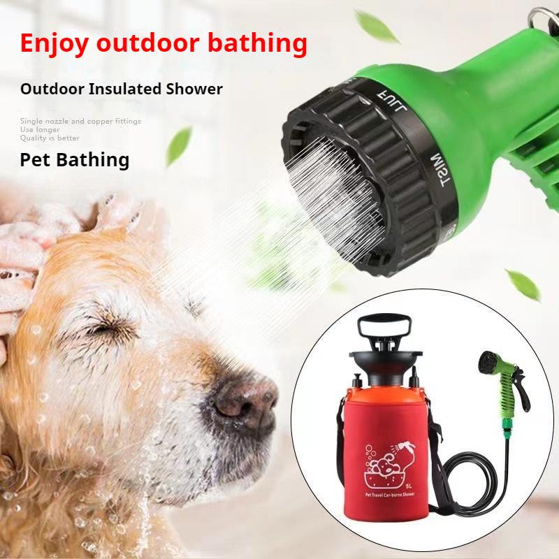Venkovní kempingová sprcha Přenosná multifunkční cestovní koupelová postřikovačka Zahradní zavlažovač