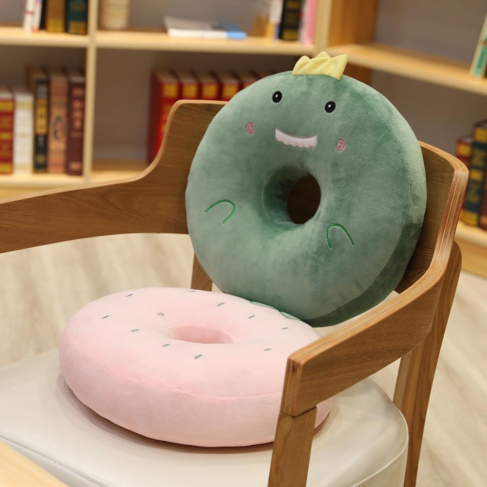 Cartoon Frucht Donut Sitzkissen Husky Dinosaurier Büro Gesäßkissen Winter Warm Studenten Stuhlkissen