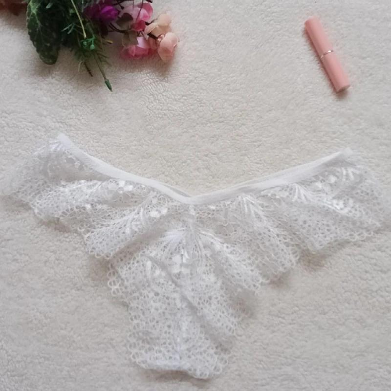 Lace Lady Sexy Breathable Black White Underwear Plus Size S-XXL Fit Big Size Lingerie Panties G String Thong Floral