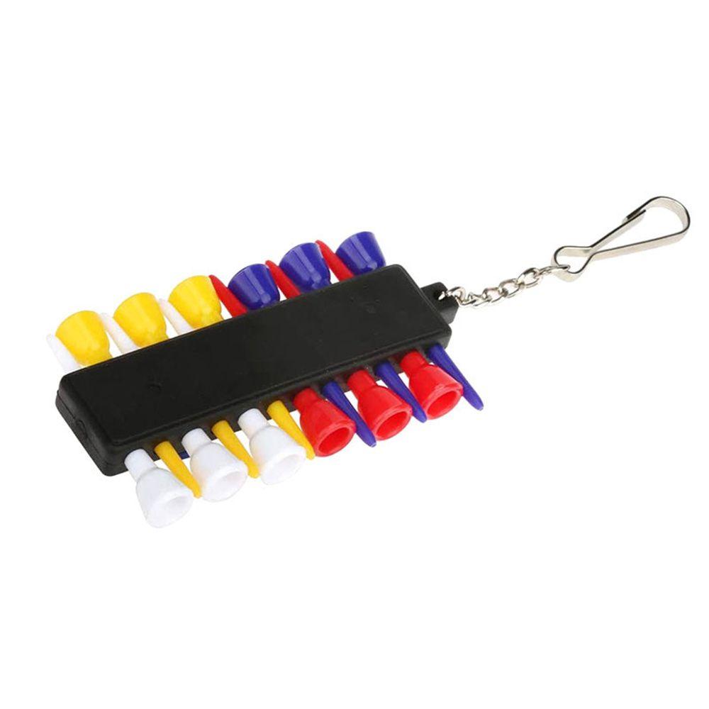 Keychain 3 Plastic Ball Markers Golf Tee Holder Golf Ball Markers Golf Tees Carrier Golf Tee Clip