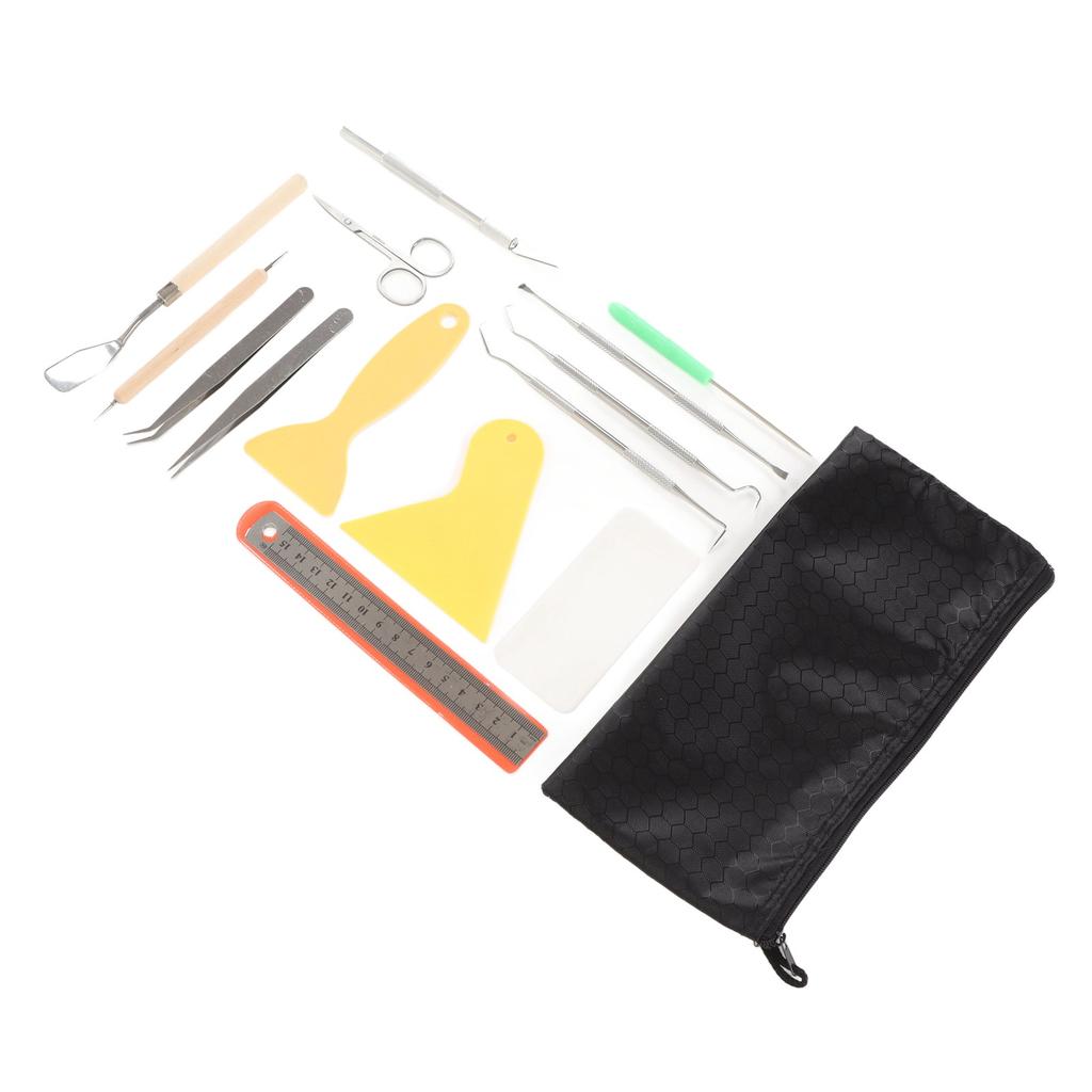 Craft Vinyl Weeding Set 15 Pcs Practical Ruler Scissors Tweezers Weeding Crochet DIY Craft Vinyl Accessories