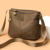 Women's Bag Large Capacity Multi-Zip Commuter Lightweight Shoulder Crossbody Bag