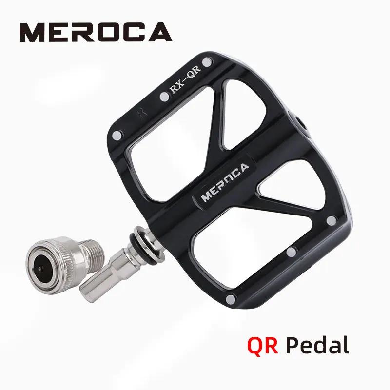 MEROCA Ultra-light Quick Release Aluminum Alloy 3-Bearing Bicycle Pedals Non-slip Folding Bicycle Pedals Bike Pedal