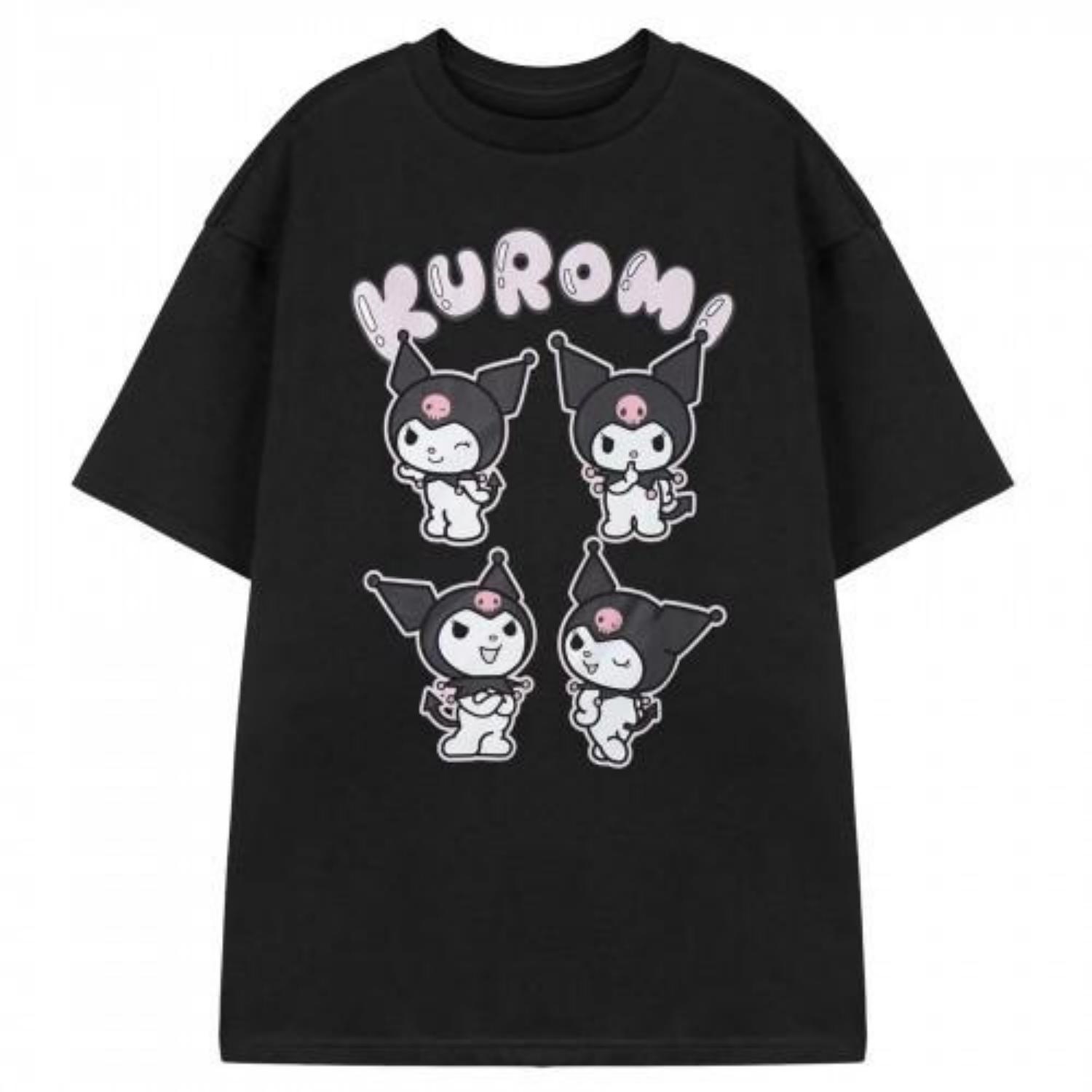 

Hello Kitty Womens_Ladies Kuromi Short-Sleeved T-Shirt S