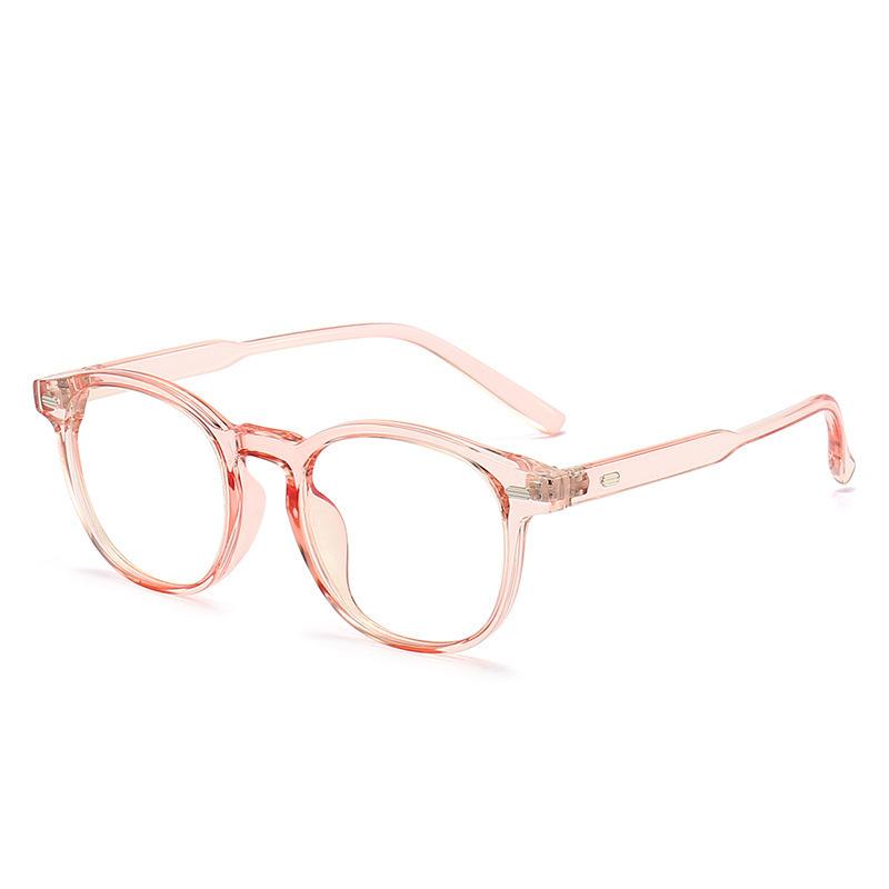 New simple and versatile retro flat glasses plain mirror female whitening artifact male tr ultra-light glasses