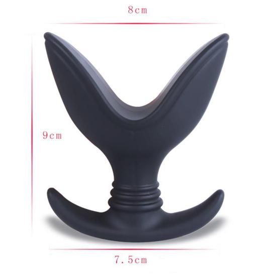 Silicone Anal Dilator Opening Butt Expander Speculum Anal Plug Unisex Sex Toy