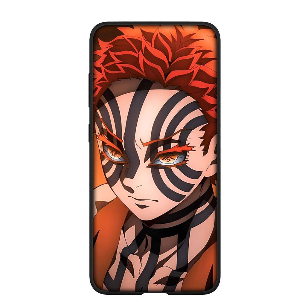 Phone Case for iPhone 17 16 15 Xiaomi Poco F8 F7 X7 X6 M8 C85 C75 C71 Redmi Note 14 13 12 11 Pro Max A4 14C 13C 15C Akaza Demon Slayer Tanjirou Cover