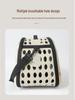 Foldable Crossbody Pet Carrier Backpack - Large Capacity, Breathable Cat & Dog Bag