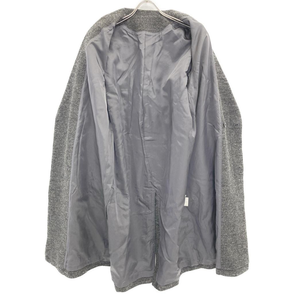 Gauche G184-C008 Grey Cheviot Twill Tailored Coat Coat 2 grayUsed